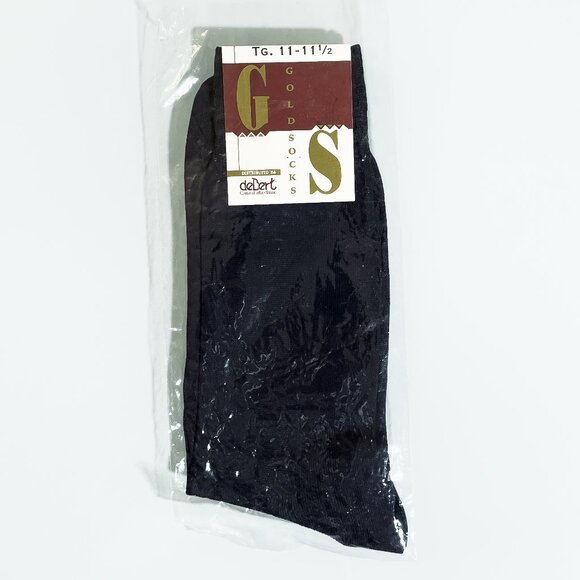 CALZIFICIO DEBERT Calza Di Classe Mens Dress Socks, Navy, Made In Italy - Picture 4 of 4